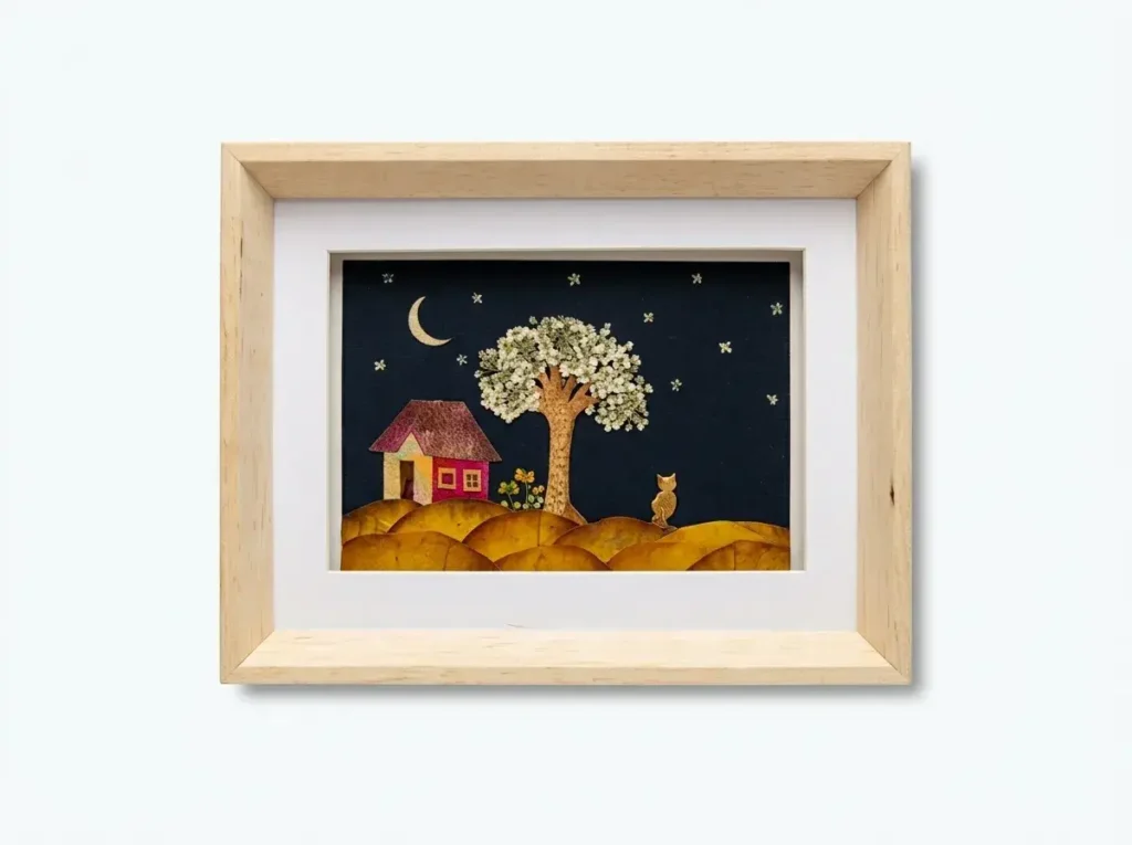 Hand-crafted with pressed flowers 2